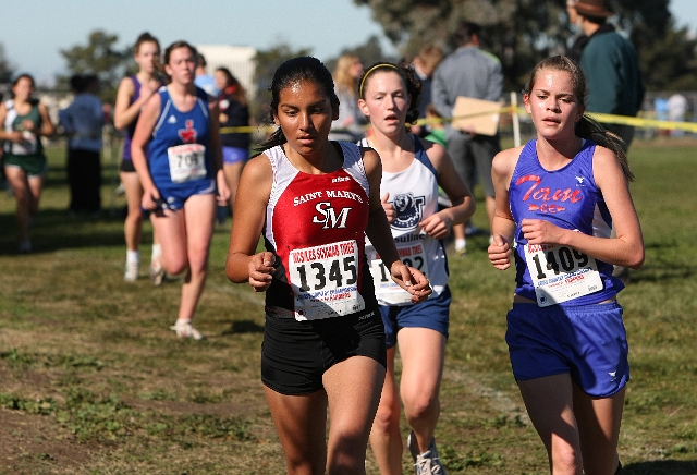NCS XC D4  Girls-102.JPG - 2009 North Coast Section Cross Country Championships, Hayward High School, Hayward, California
